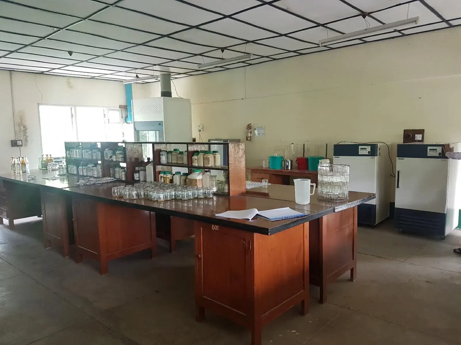 The biotechnology laboratory before renovation